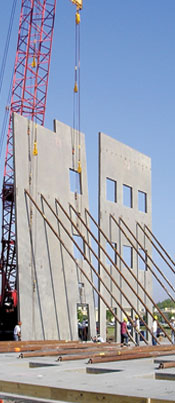 tilt walls with crane